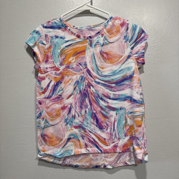 Lot of 4 Place T-Shirt Tie Dye Star Print Teen Girls 14 XL Short Sleeves Tee - Picture 8 of 10